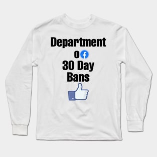 Facebook ban Long Sleeve T-Shirt